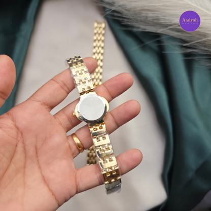Designer - Anti Tarnish Watch - Marron/White