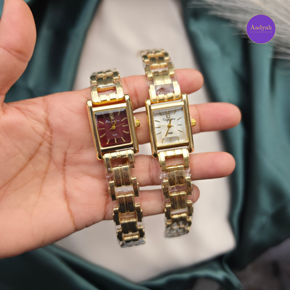Designer - Anti Tarnish Watch - Marron/White