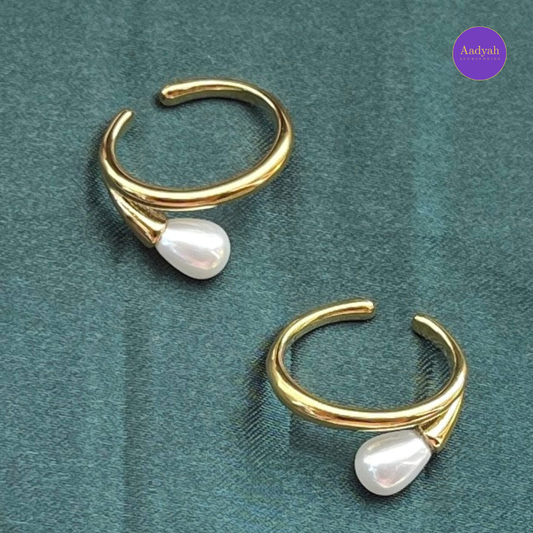 Designer Pearl Ear Cuff - Pressing - Pair