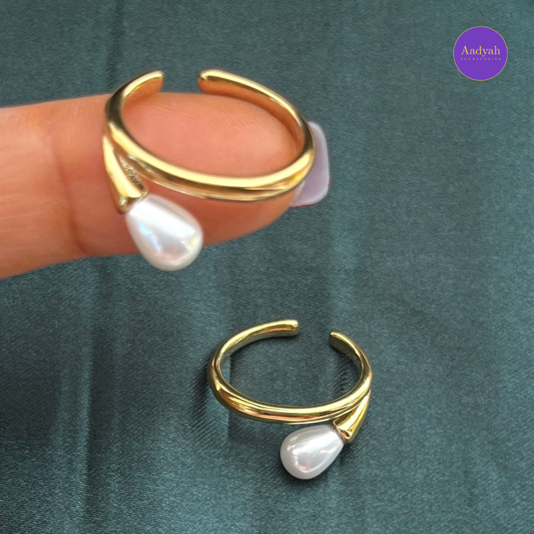 Designer Pearl Ear Cuff - Pressing - Pair