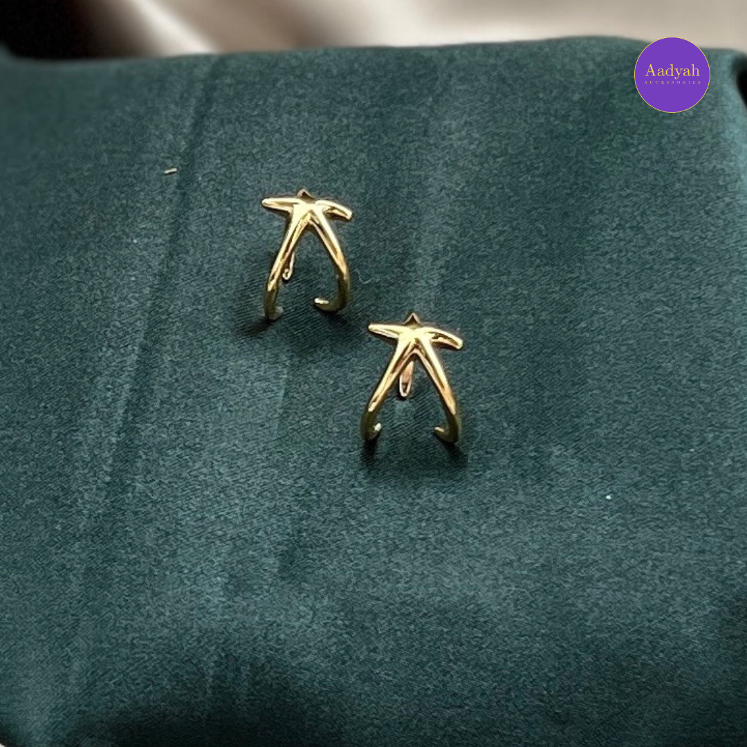 Designer Star Ear Cuff - Pressing - Pair