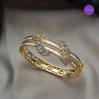 Designer White Stone - Open Type Bangle