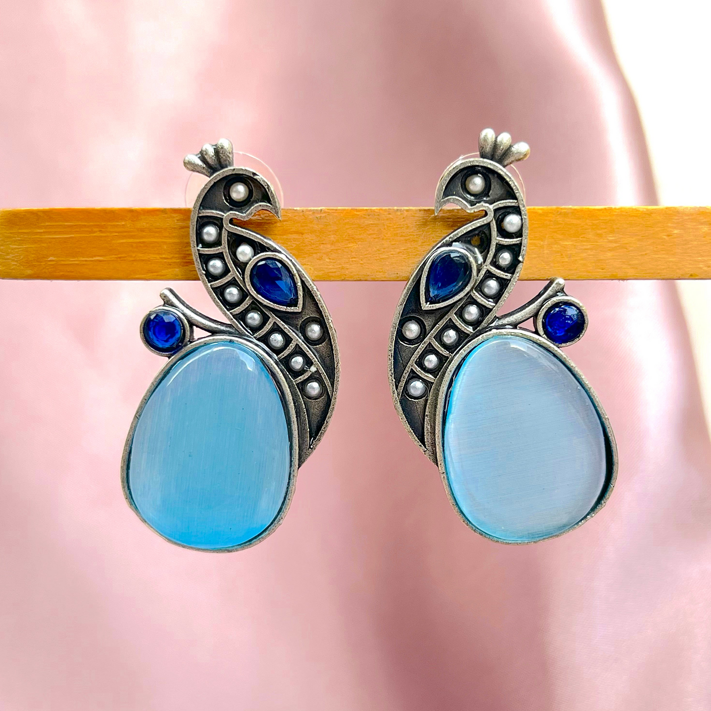 Mor( Peacock) Colour Pop Earrings