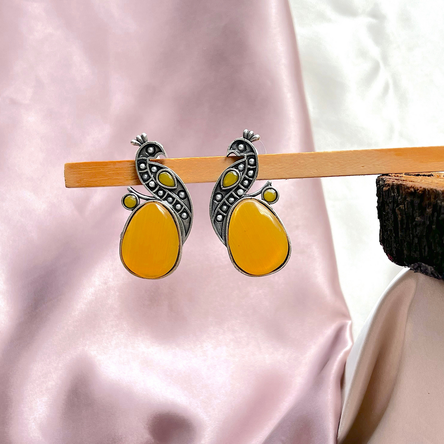 Mor( Peacock) Colour Pop Earrings