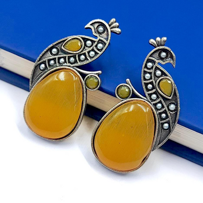 Mor( Peacock) Colour Pop Earrings