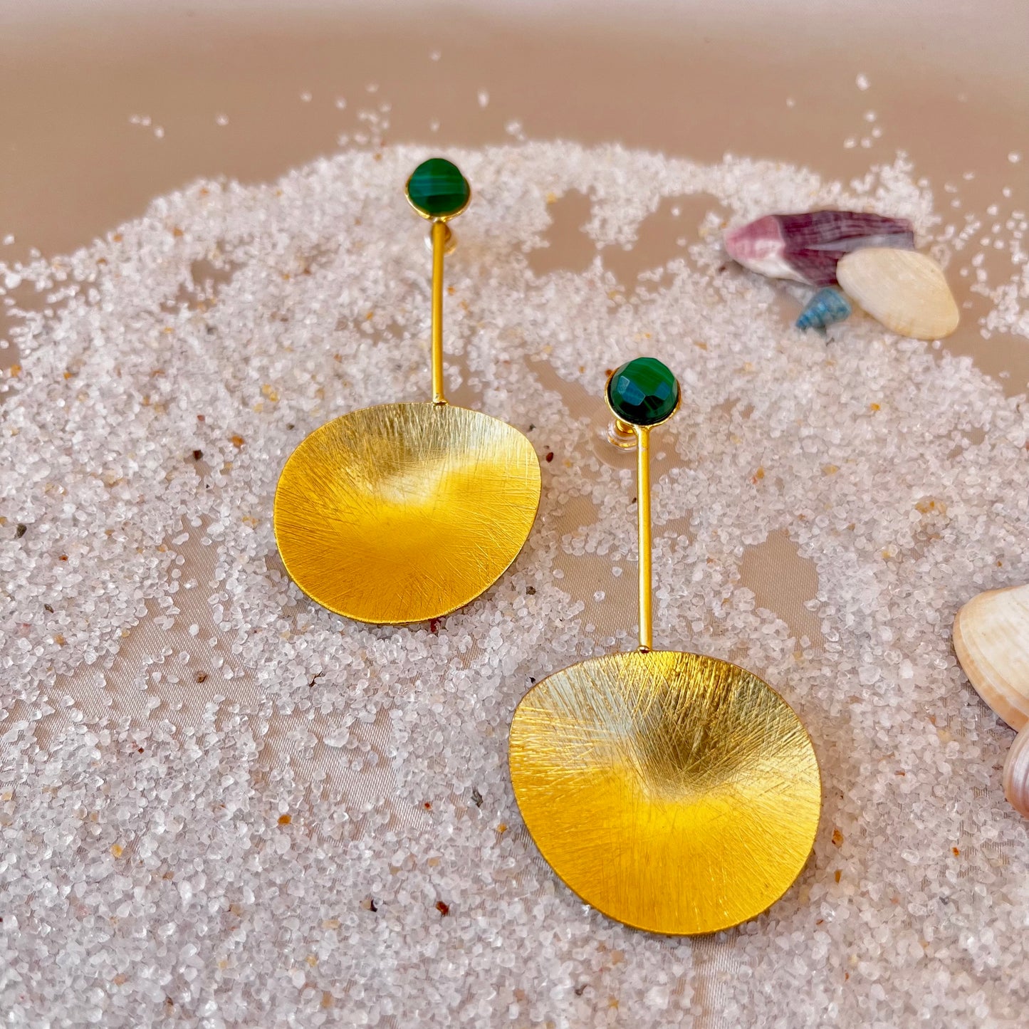 Green Onyx Earrings