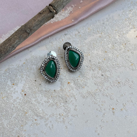 Green Candy Moissanite Earrings
