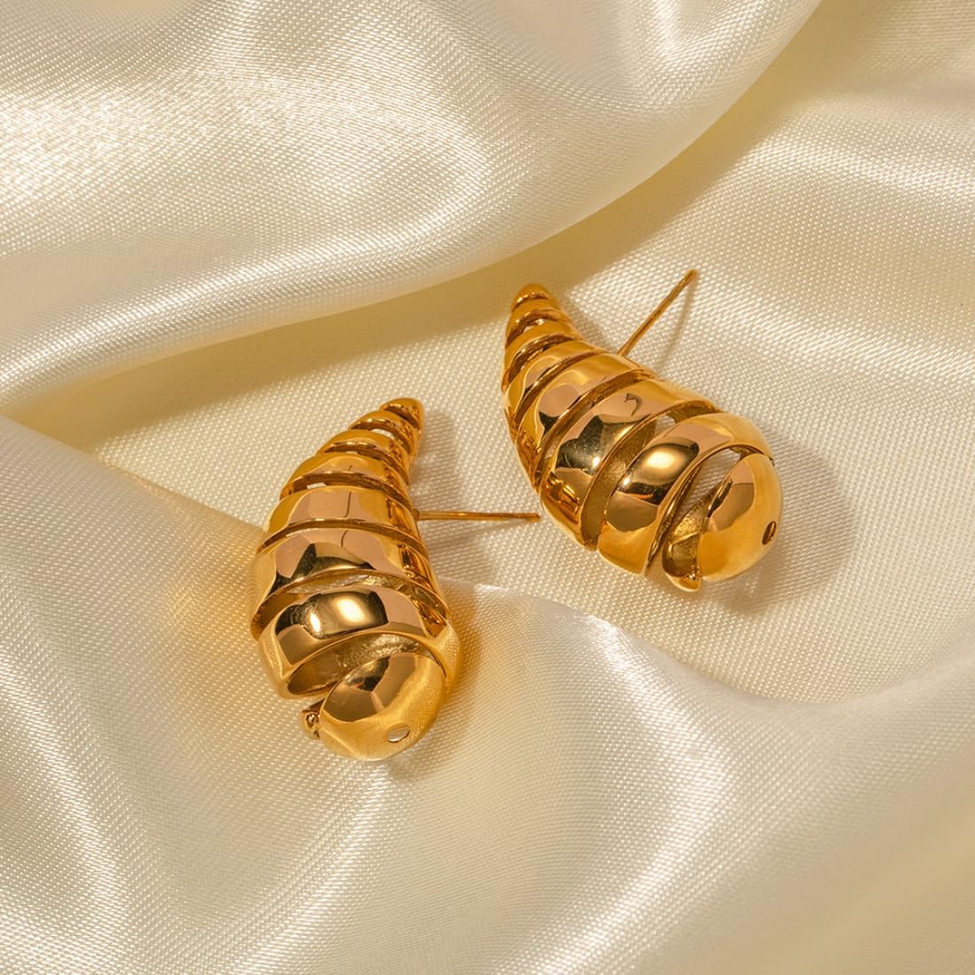 Dainty 18K gold plated drop earrings – anti-tarnish, minimalist jewelry for casual wear,Trendy 18K gold plated geometric earrings – anti-tarnish, perfect for work and evening wear,18K gold plated minimal stud earrings – anti-tarnish finish for everyday elegance,Dainty 18K gold plated drop earrings – anti-tarnish, minimalist jewelry for casual wear