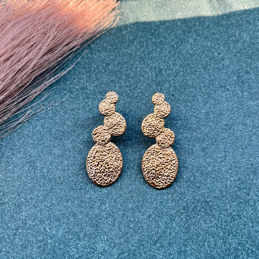 anti tarnish finish for everyday elegance,Dainty 18K gold plated drop earrings antitarnish, minimalist jewelry for casual wear