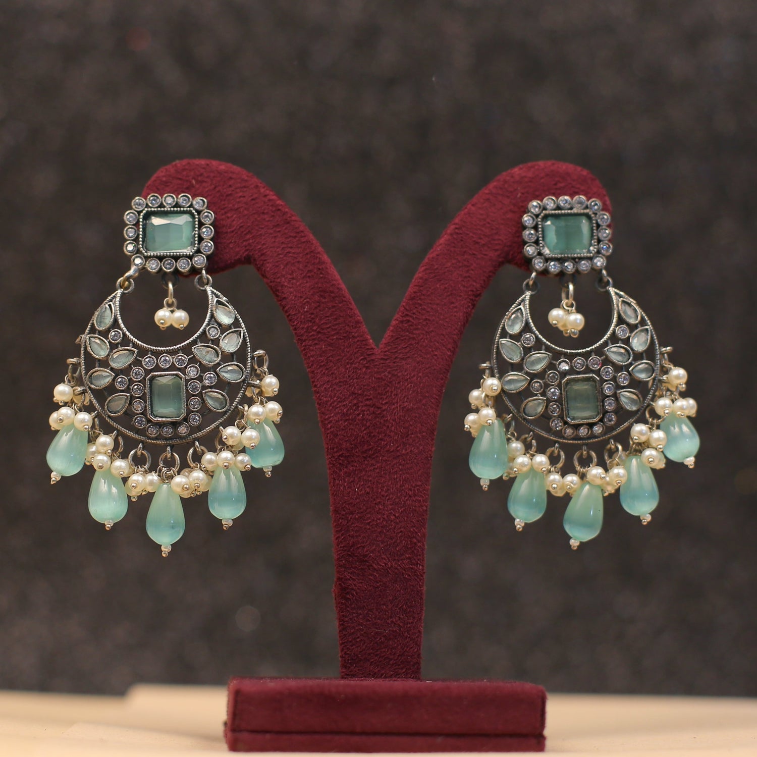 Earrings,Kundan Earrings,Kundan Lookalike,Chandbali Earrings