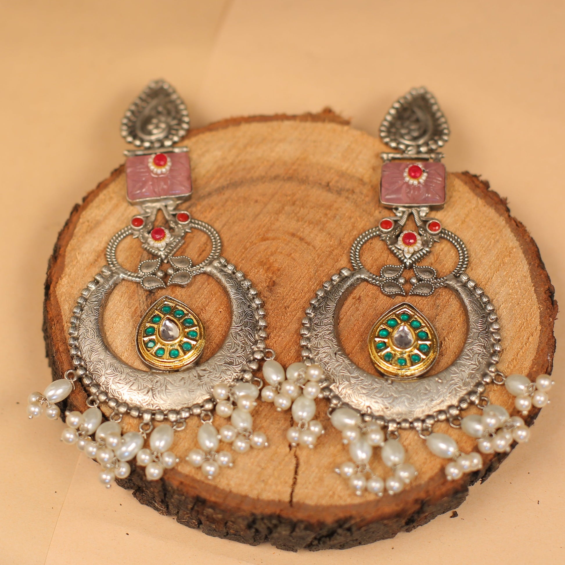 Pachi Kundan, Kundan Stud,Kundan Earring, Kundan Stud