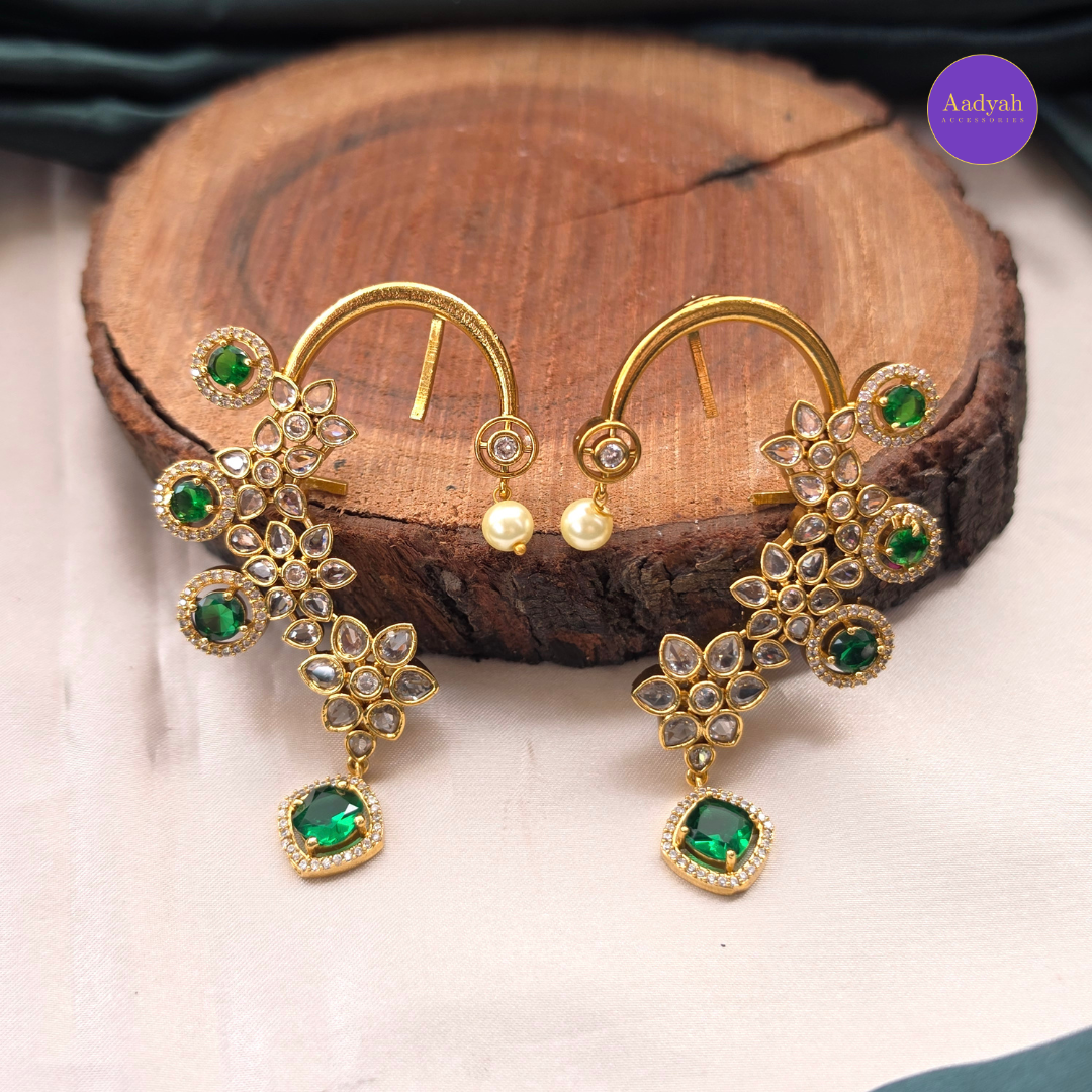 Ear Cuff - Emerald
