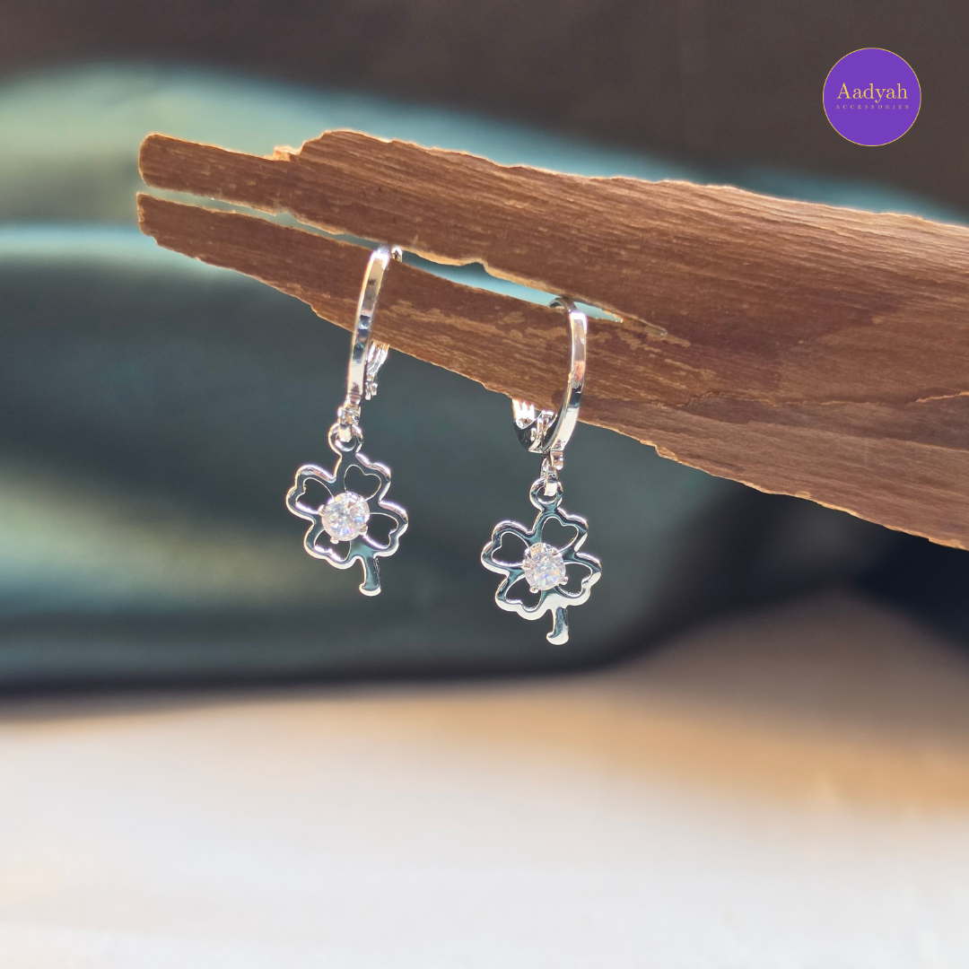 Every Day Drop Small Hoops - Silver