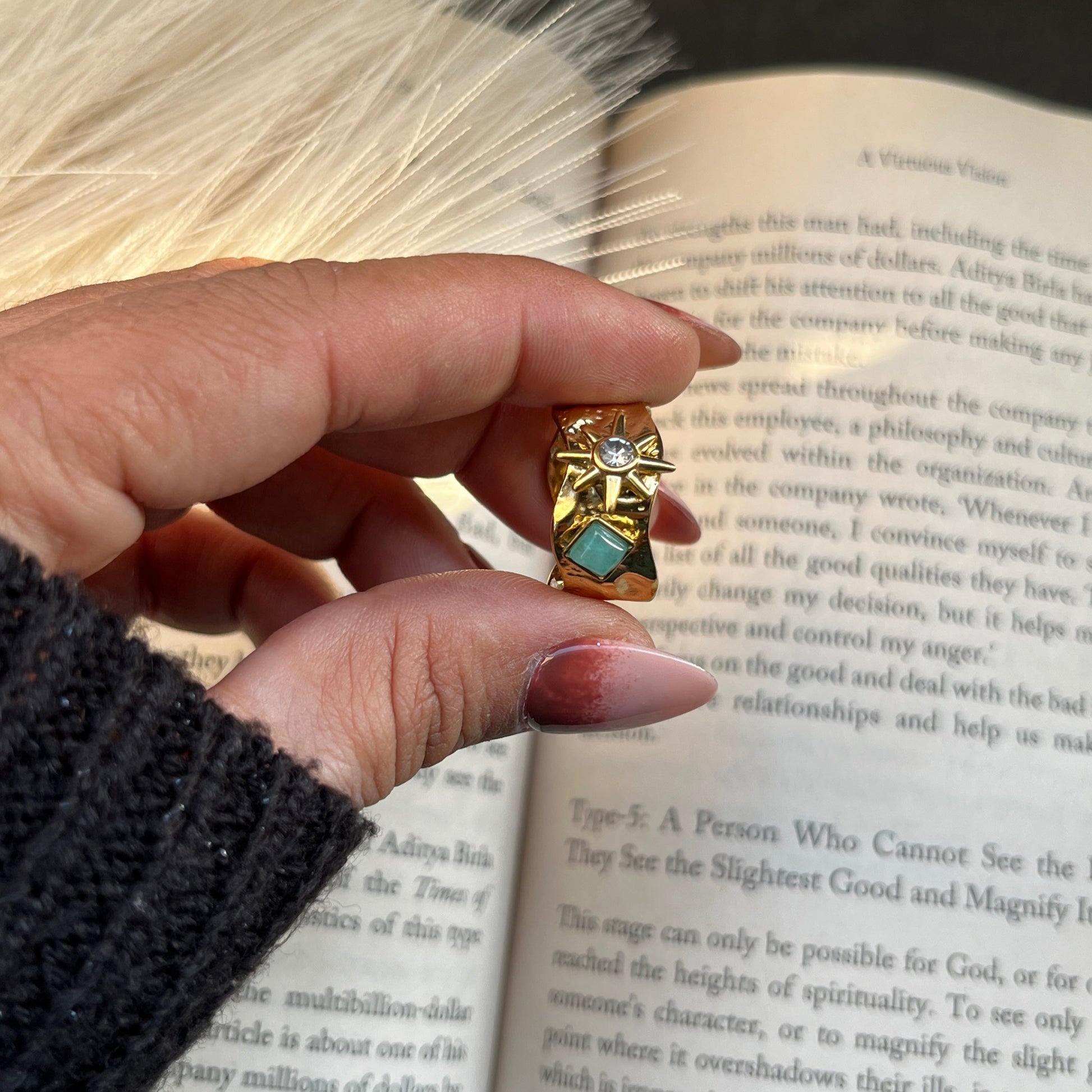 Sleek 18K gold plated ring minimalist design for modern, elegant fashion,Dainty 18K gold plated adjustable ring simple, refined design ideal for casual and formal wear