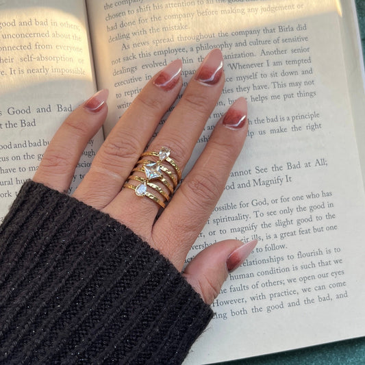 Sleek 18K gold plated ring minimalist design for modern, elegant fashion,Dainty 18K gold plated adjustable ring simple, refined design ideal for casual and formal wear