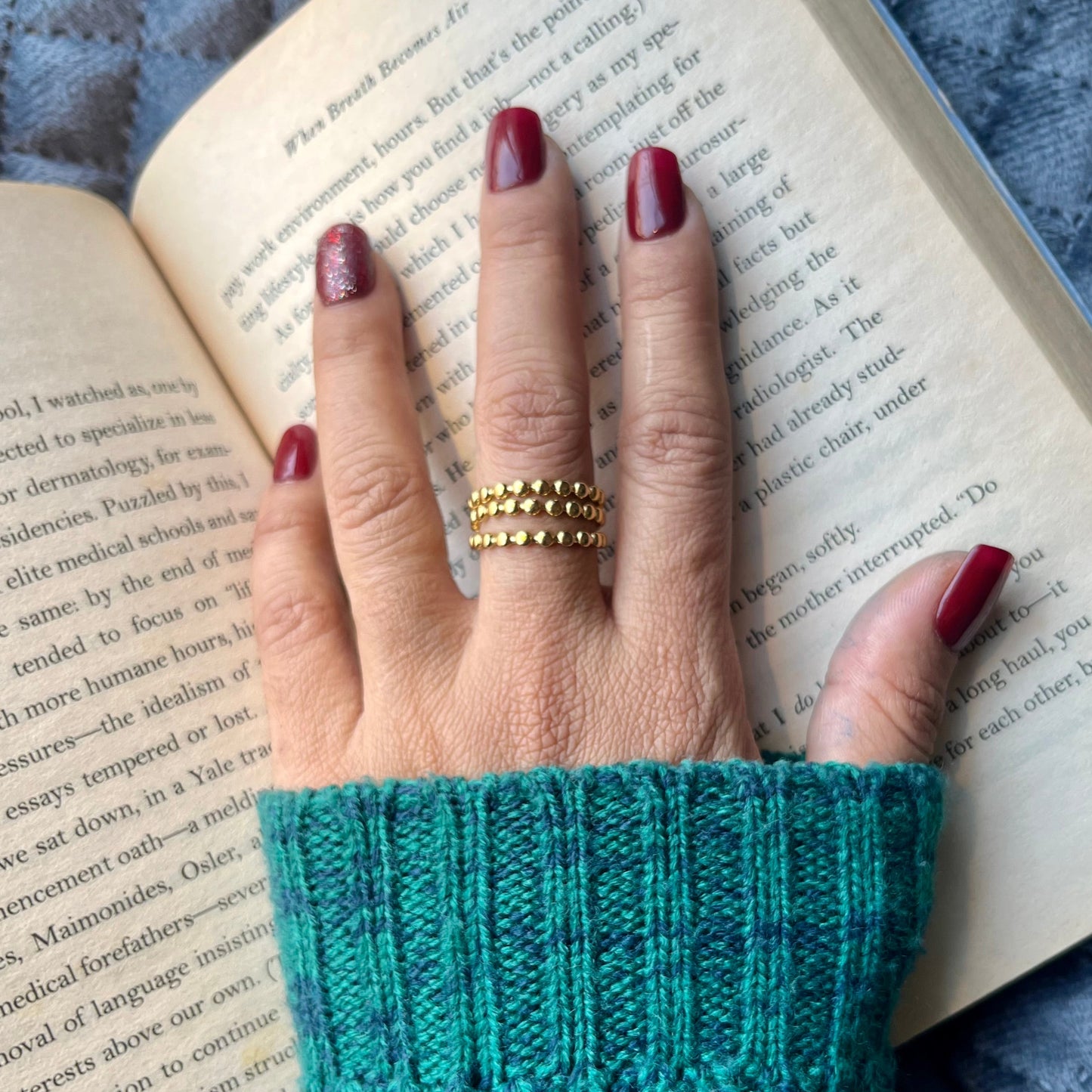 #stainlessteel #hercollection #antitranish #fingerring #minimalfingerring
