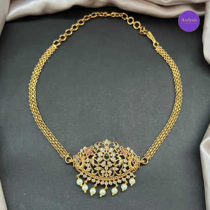 Floral Choker Set - Gold