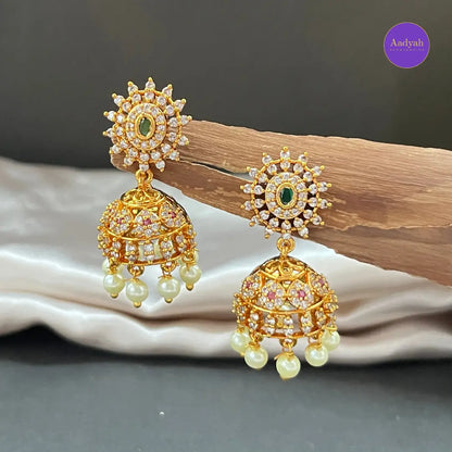 Floral Choker Set - Gold