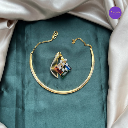 Floral Kante/ Hasli 2-1 Necklace Set