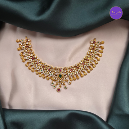 Floral Multi Neckalce Set - Gold