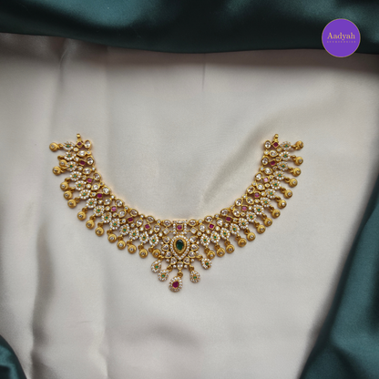 Floral Multi Neckalce Set - Gold