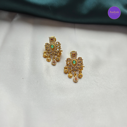 Floral Multi Neckalce Set - Gold
