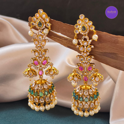 Flral Long Jhumki - Multi
