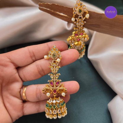 Flral Long Jhumki - Multi