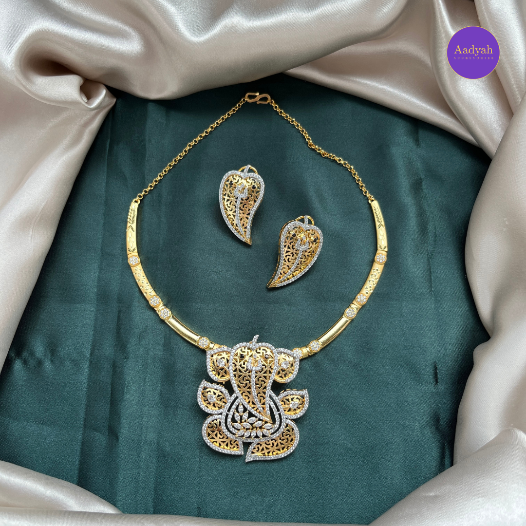 Ganesha Kante/ Hasli 2-1 Necklace Set