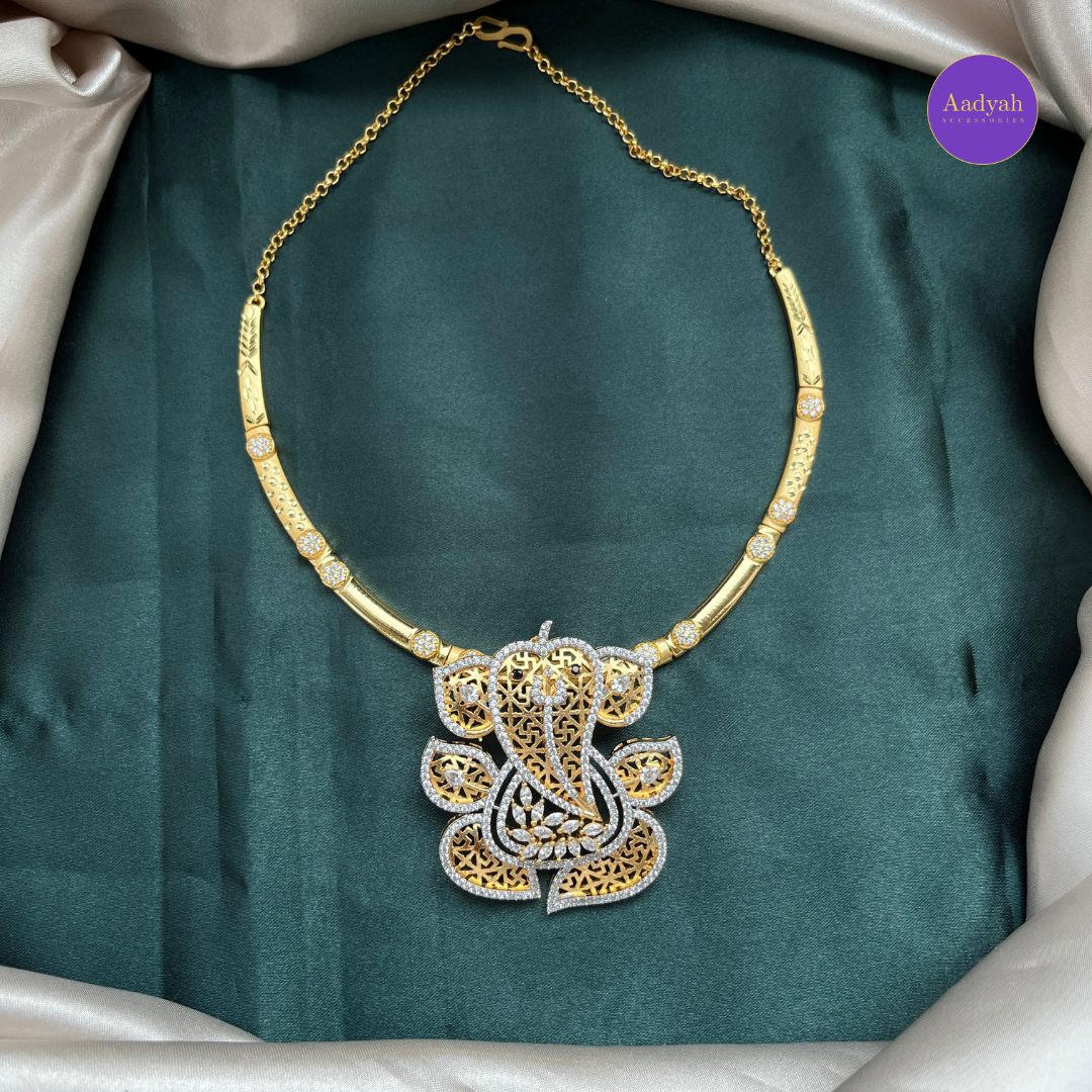 Ganesha Kante/ Hasli 2-1 Necklace Set