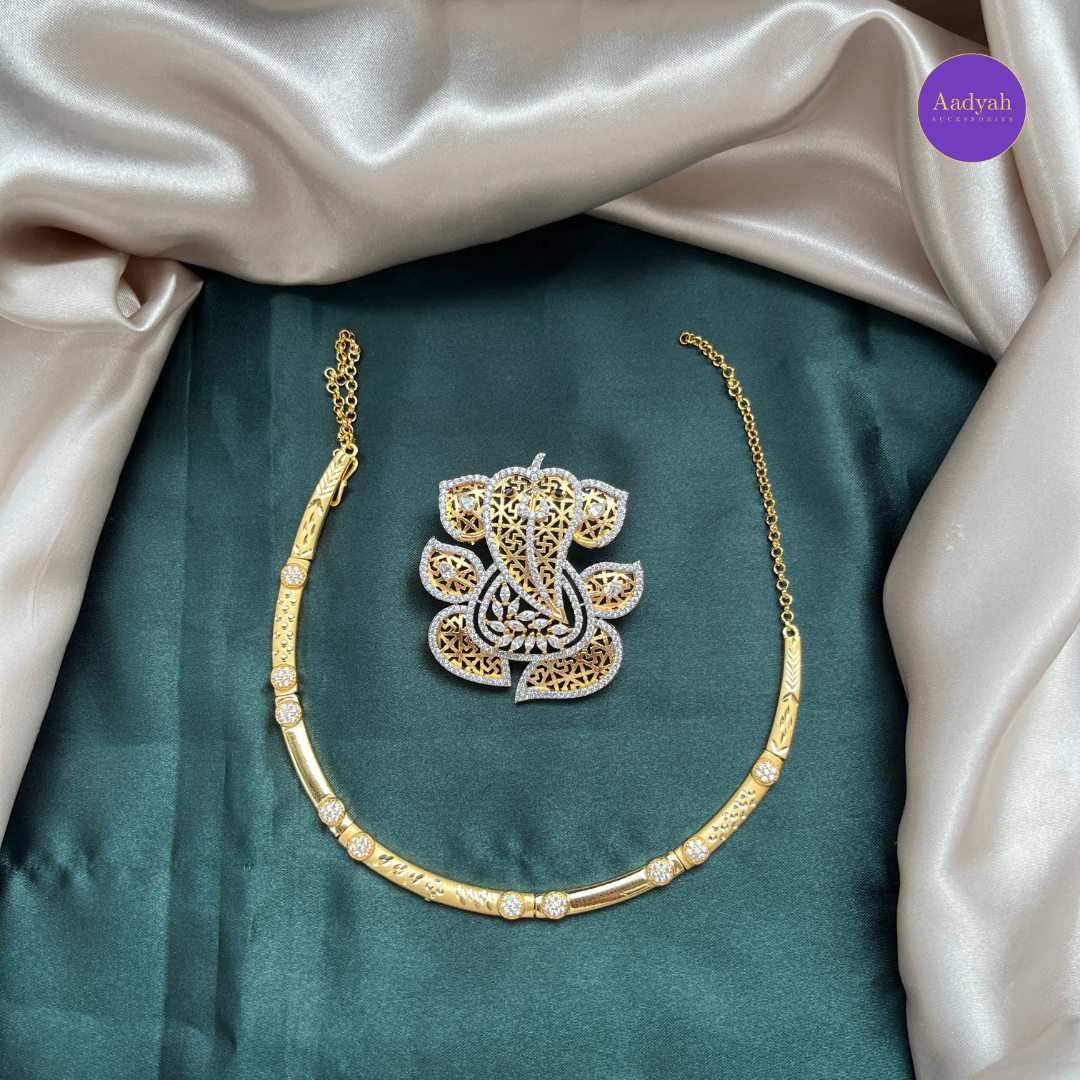 Ganesha Kante/ Hasli 2-1 Necklace Set