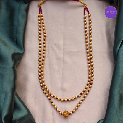 Gold Gundulu Layered Haram - Matt