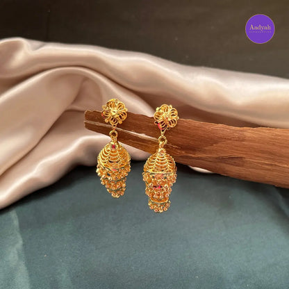 Gold Jhumkas - Gold