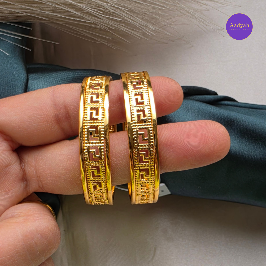 Gold Look Baby Bangles - Set of 2