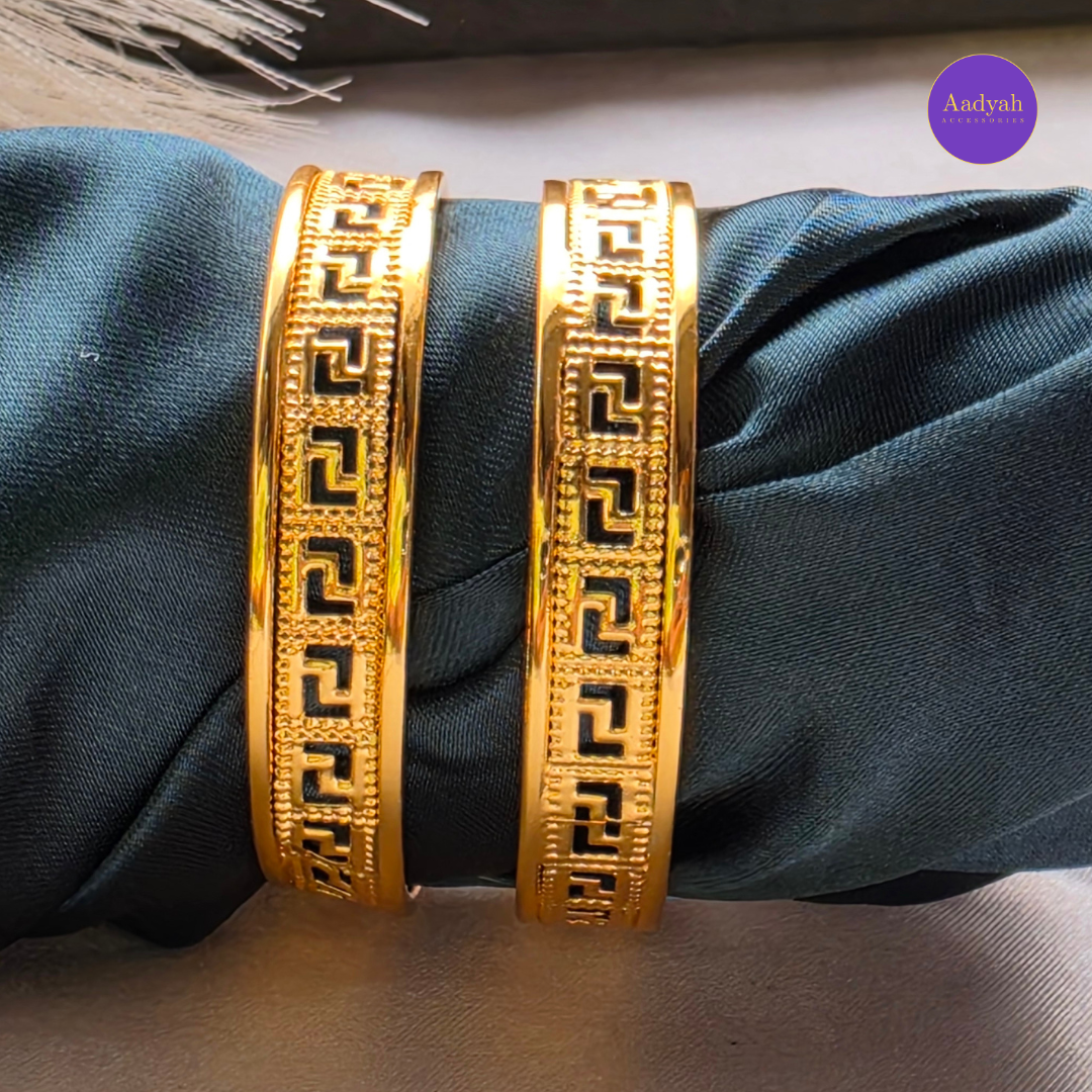 Gold Look Baby Bangles - Set of 2