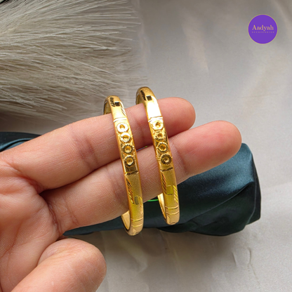 Gold Look Baby Bangles - Set of 2