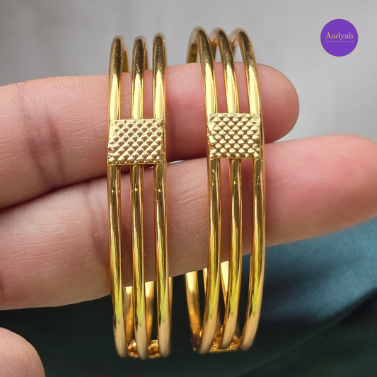 Gold Look Baby Bangles  - Set of 2