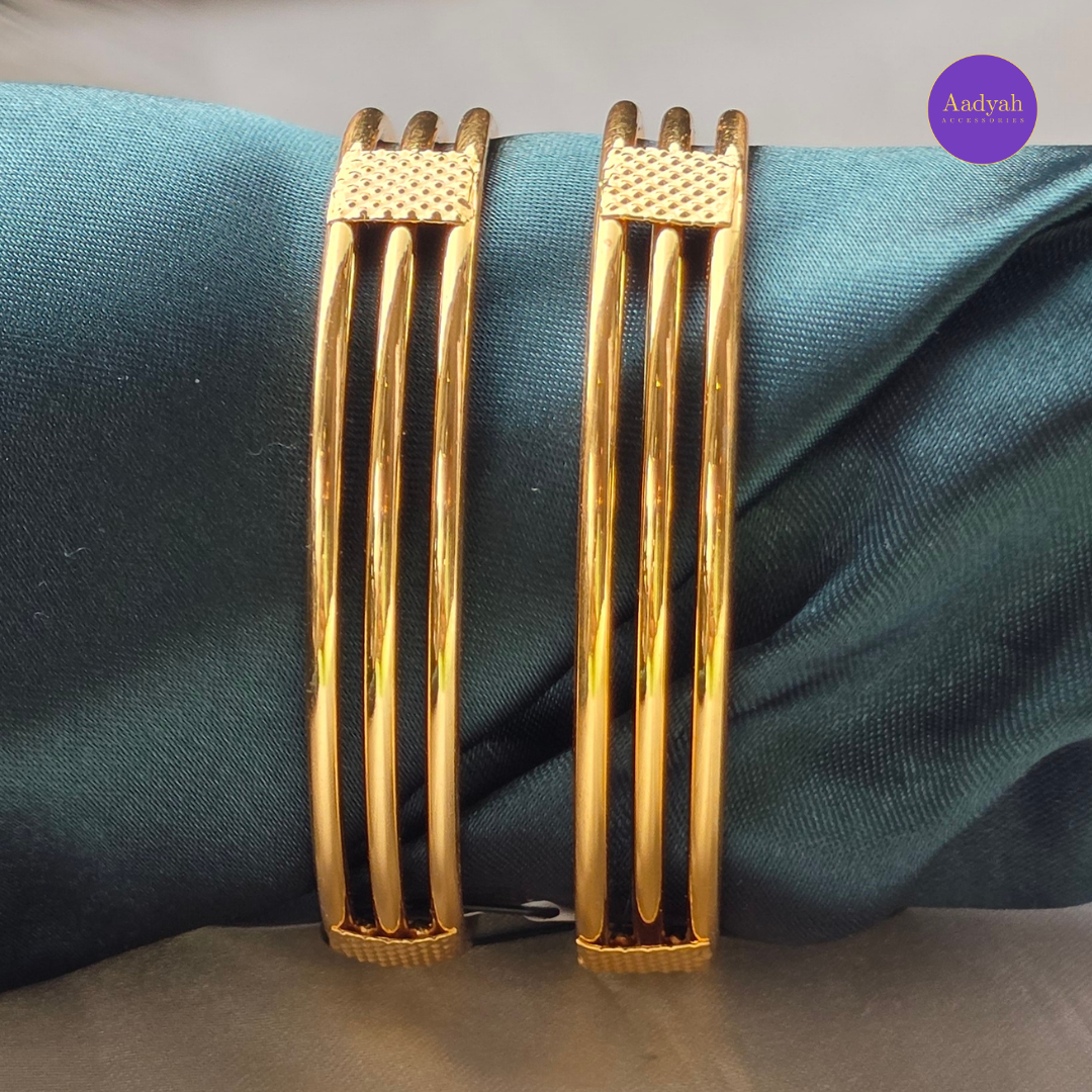 Gold Look Baby Bangles  - Set of 2