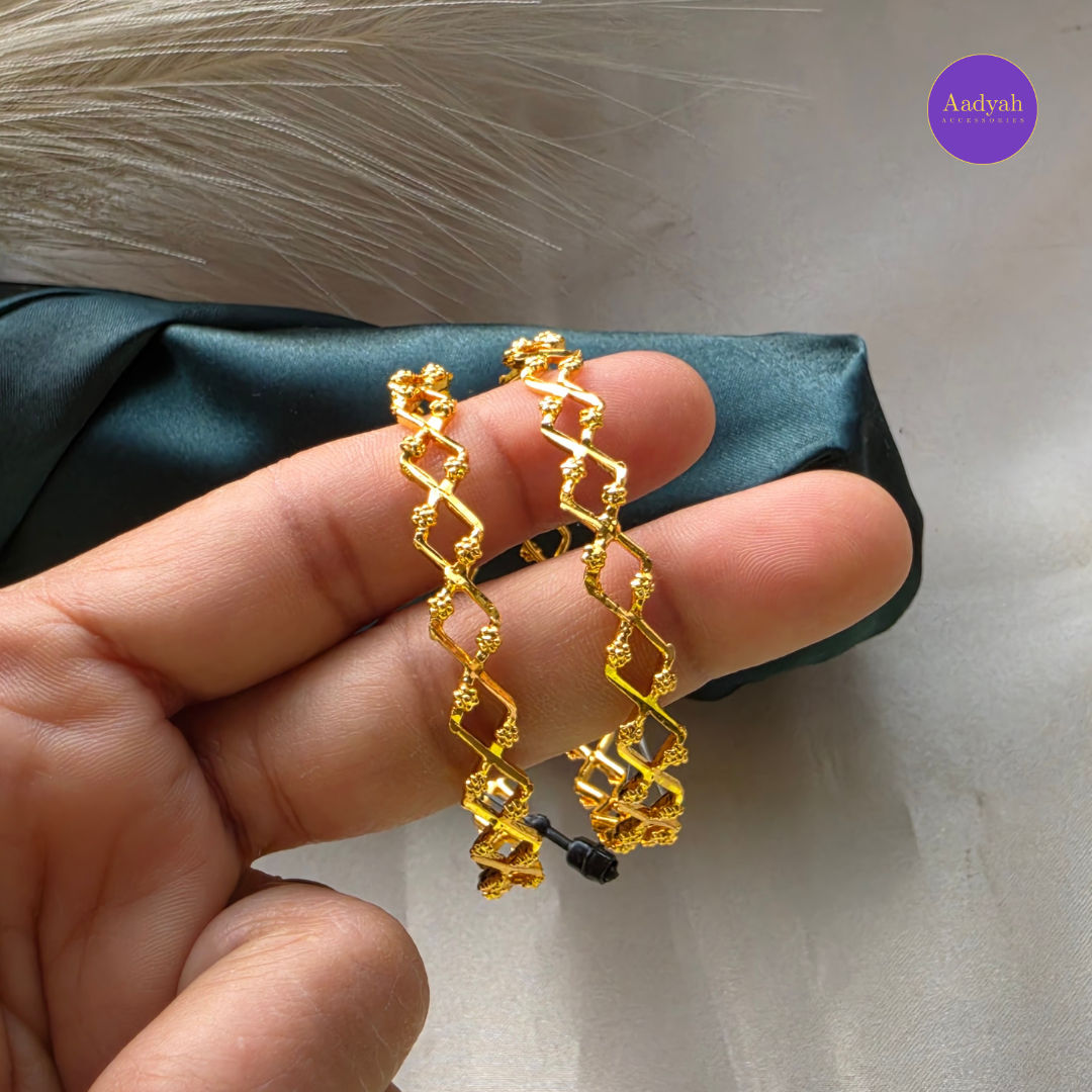 Gold Look Baby Bangles  - Set of 2