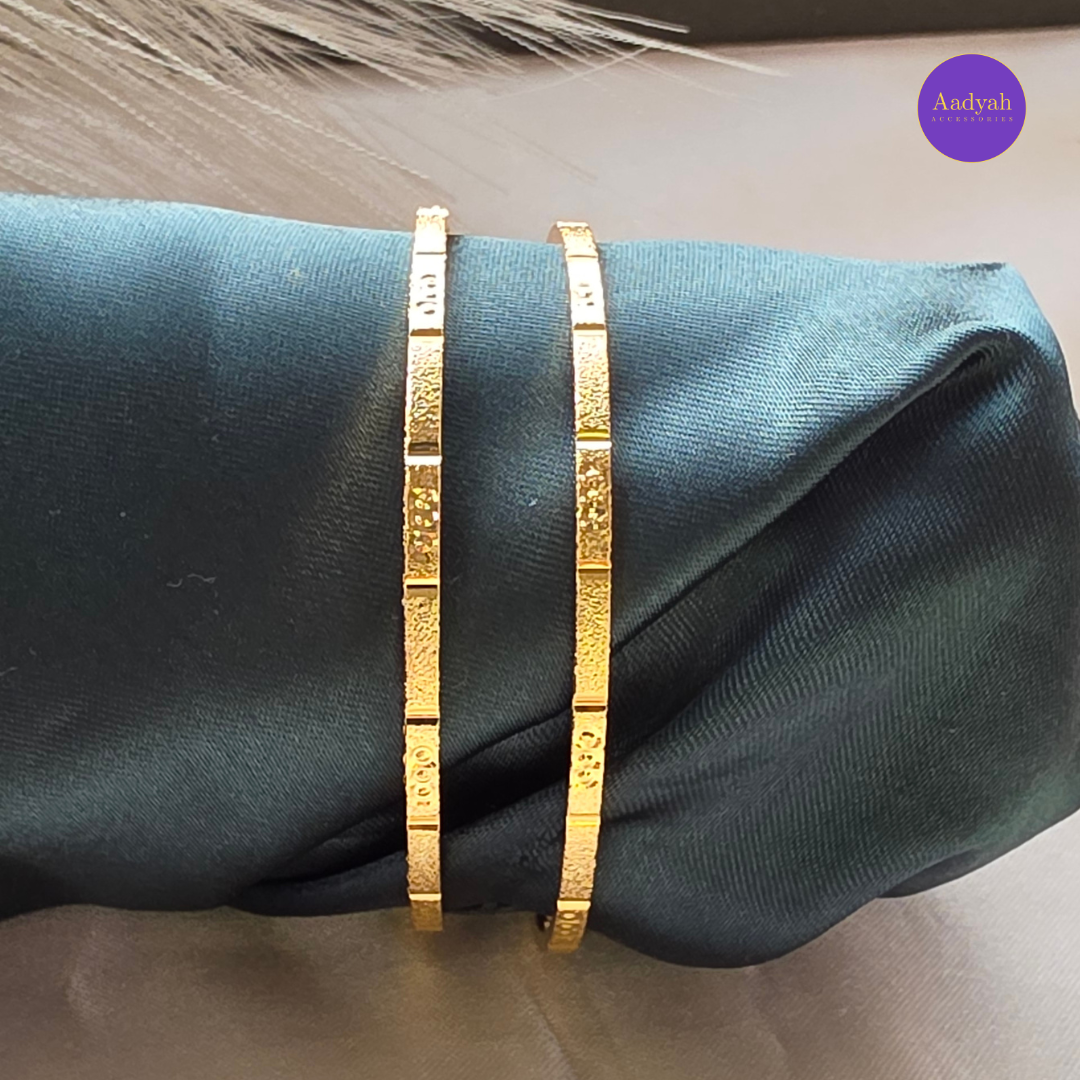 Gold Look Baby Bangles - Set of 2