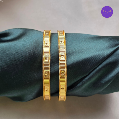 Gold Look Baby Bangles - Set of 2