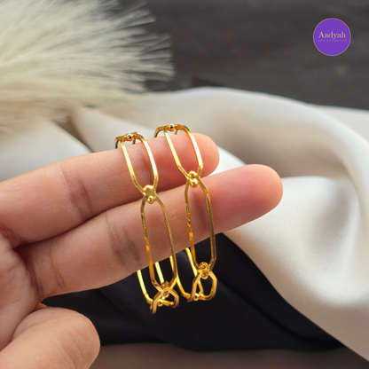 Gold Look Designer Baby Bangle - Set of 2