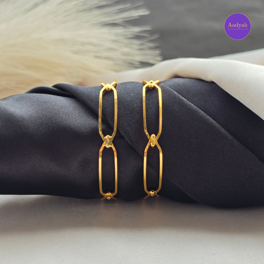 Gold Look Designer Baby Bangle - Set of 2