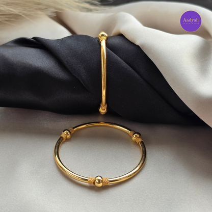 Gold Look Kada Baby Bangle - Set Of 2