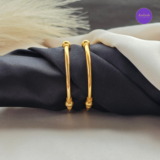 Gold Look Kada Baby Bangle - Set Of 2