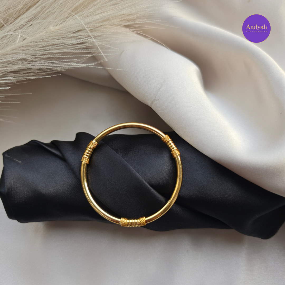 Gold Look Kada Baby Bangles - Set Of 2