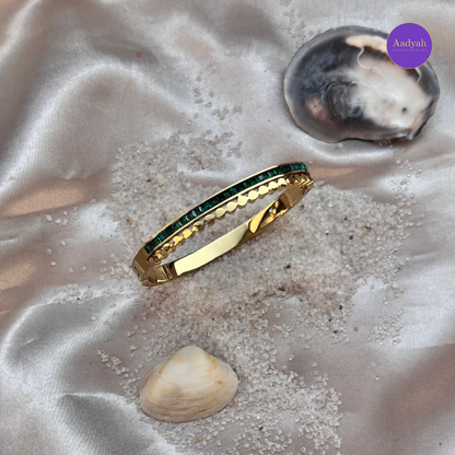 Anti-Tarnish Stone Studded Korean Bangle - Small Size