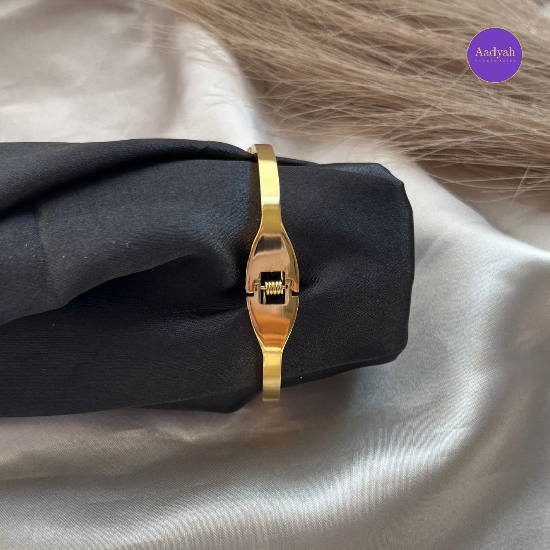 Anti-Tarnish Stone Studded Korean Bangle - Small Size