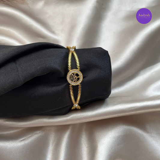 Gold Plated Designer tree of life Korean Bracelet Bangle