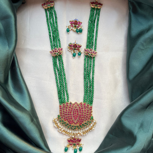 The Imitation Lotus Haram Set - Ruby & Green